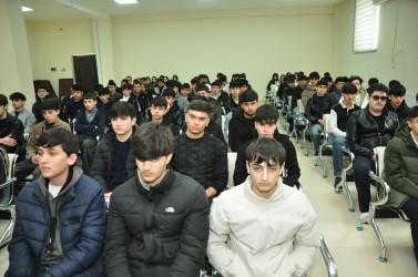 Şirvanda hərbi xidmətə çağırış, azadetmə və möhlət verilmə şərtlərinə dair maarifləndirici tədbir keçirilib.