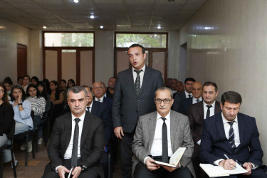 Şirvan Şəhər İcra Hakimiyyətinin başçısı İlqar Abbasov növbəti səyyar görüş keçirib.