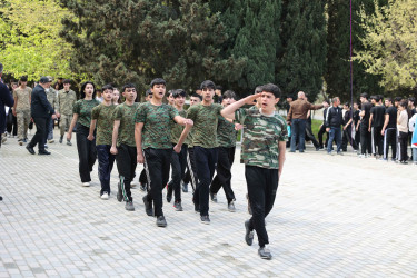 Şirvanda “Şahin” hərbi-idman oyunları üzrə şəhər birinciliyi keçirilib.