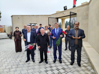 Şirvanda şəhid Elvin Şıxəliyevin xatirəsi anılıb.