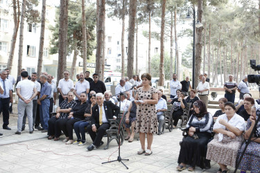 Şirvan Şəhər İcra Hakimiyyətinin başçısı İlqar Abbasov sakinlərlə növbəti səyyar görüş keçirib 02.09.2023