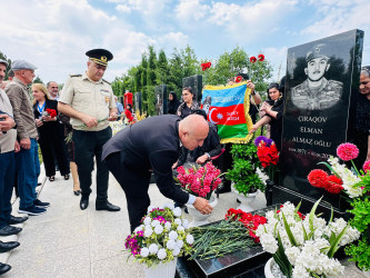 Birinci Qarabağ müharibəsi şəhidi Elman Çıraqovun il mərasimi keçirilib.