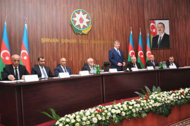Şirvanda ötən ilin yekunları ilə bağlı hesabat yığıncağı keçirilib.