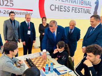 "Shirvan Open 2025" beynəlxalq şahmat festivalına start verilib.