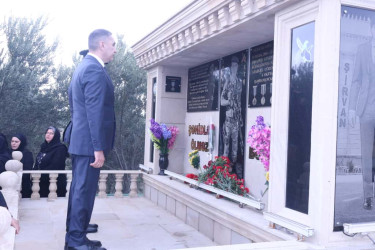 Vətən müharibəsi şəhidi Amal Alışanlının anım günü qeyd edilib.