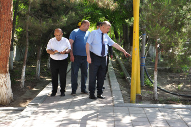 Şirvanda “Şəhərsalma və Memarlıq İli” çərçivəsində görülən abadlıq işləri davam etdirilir.