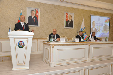 Yeni Azərbaycan Partiyası Şirvan şəhər təşkilatının təsis olunmasının 33 illiyinə həsr olunmuş tədbir keçirilib.