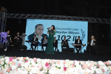 Şirvanda Ümummilli lider, Ulu Öndər Heydər Əliyevin anadan olmasının 102-ci ildönümünə həsr olunmuş konsert təşkil edilib.