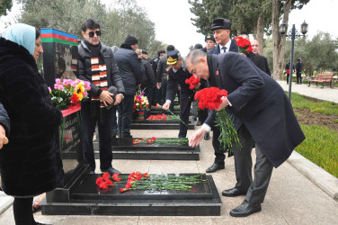 20 Yanvar faciəsinin 36-cı ildönümü Şirvan şəhərində silsilə tədbirlərlə qeyd olunub.