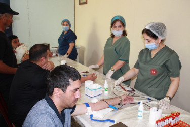Şirvanda Aşura günü ilə əlaqədar qanvermə aksiyası keçirilib.