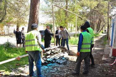 Şirvanda “Şəhərsalma və Memarlıq İli” çərçivəsində görülən abadlıq işləri davam etdirilir.