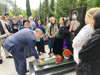 Şirvanda şəhid Məharət Həsənovun xatirəsi anılıb.