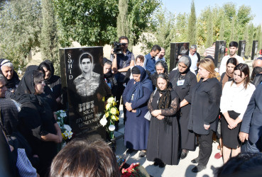 Vətən müharibəsinin şəhidi Nicat Hüseynovun xatirəsi yad edilib.