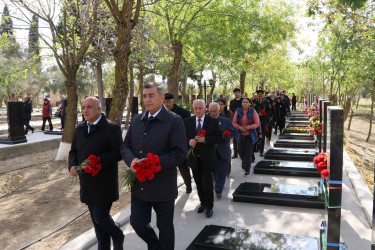 Şirvanda Vətən müharibəsi şəhidlərinin anım və doğum günləri qeyd olunub.