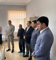 Şəhər İcra Hakimiyyətinin başçısı İlqar Abbasov şəhid anasını müalicə aldığı xəstəxanada ziyarət edib.