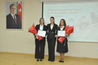 5 oktyabr – Beynəlxalq Müəllimlər Günü Şirvan şəhərində qeyd edilib.