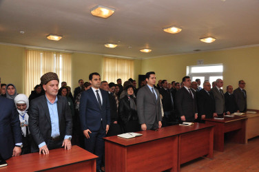 Bayramlı qəsəbəsində səyyar görüş keçirilib.