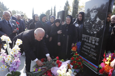 Vətən müharibəsi şəhidi Şəhriyar İsmayılzadənin anım günü qeyd edilib.