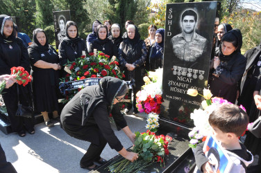Şirvanda şəhid Nicat Hüseynovun xatirəsi anılıb.