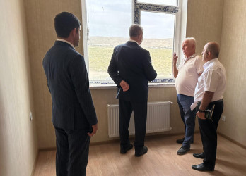 “Yeni Şirvan” Yaşayış Kompleksinin tikinti işləri sürətlə davam etdirilir.