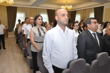 Yeni Azərbaycan Partiyası Şirvan şəhər təşkilatının təsis olunmasının 33 illiyinə həsr olunmuş tədbir keçirilib.