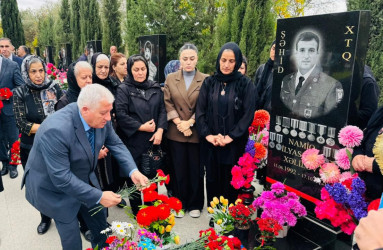 Şirvanda Vətən müharibəsi şəhidi Namiq Xəlilovun xatirəsi anılıb.