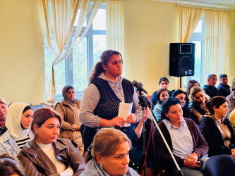 Bayramlı qəsəbəsində növbəti səyyar görüş keçirilib.