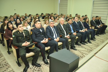 Şirvanda “İnformasiya əldə etmək hüququnun müdafiəsi” mövzusunda maarifləndirmə tədbiri keçirilib.