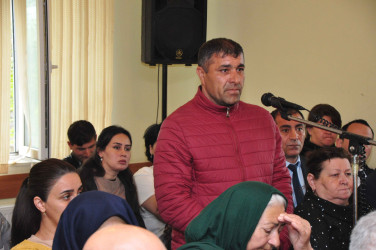 Bayramlı qəsəbəsində səyyar görüş keçirilib.