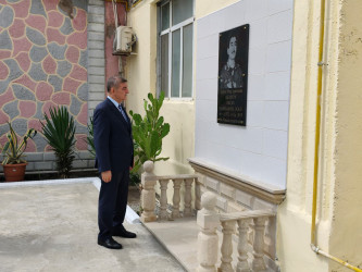 Şəhid Elçin Azadovun xatirə barelyefində əsaslı təmir-bərpa işləri aparılıb