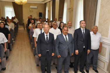 Yeni Azərbaycan Partiyası Şirvan şəhər təşkilatının təsis olunmasının 33 illiyinə həsr olunmuş tədbir keçirilib.