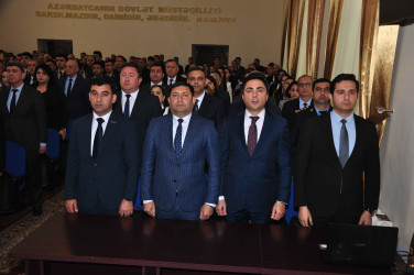 Şirvanda Ümummilli lider, Ulu Öndər Heydər Əliyevin anadan olmasının 103 illiyinə həsr olunmuş tədbir keçirilib.