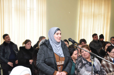 Bayramlı qəsəbəsində səyyar görüş keçirilib.