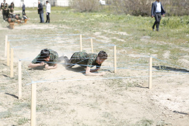 Şirvanda “Şahin” hərbi-idman oyunları üzrə şəhər birinciliyi keçirilib.
