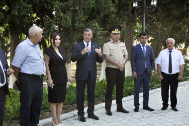 Şəhər İcra Hakimiyyətinin başçısı iyul ayının sonuncu cümə axşamı şəhid ailələrinin üzvləri ilə birlikdə Şəhidlər xiyabanını ziyarət edib.