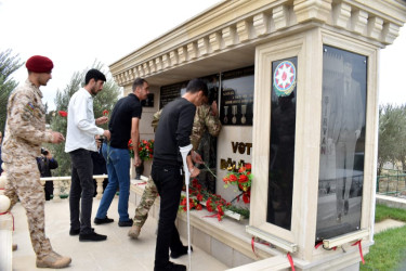 Vətən müharibəsinin şəhidi Alışanlı Amal Seyfəddin oğlunun xatirəsi anılıb.