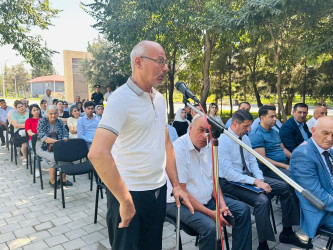 Şirvan Şəhər İcra Hakimiyyətinin başçısı İlqar Abbasov növbəti səyyar görüş keçirib.