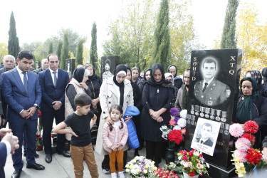 Vətən müharibəsi şəhidi Namiq Xəlilovun anım günü qeyd edilib.