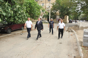 Şirvanda “Şəhərsalma və Memarlıq İli” çərçivəsində görülən abadlıq işləri davam etdirilir.