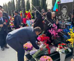 Şirvanda Vətən müharibəsi şəhidi Elnur Qarayevin xatirəsi anılıb.