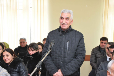 Bayramlı qəsəbəsində səyyar görüş keçirilib.