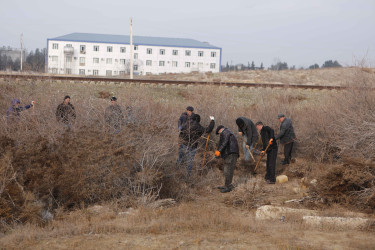 Şirvan şəhərində növbəti iməcilik Ln-t İbrahimov  və S.Zeynalov küçələrində təşkil olunub.