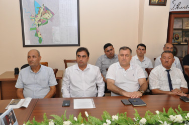Şirvanda fövqəladə hallara hazırlıq və əhalinin təhlükəsizliyinin təmin olunması məsələləri müzakirə edilib.