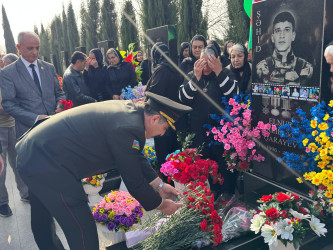 Şirvanda Vətən müharibəsi şəhidi Elnur Qarayevin xatirəsi anılıb.