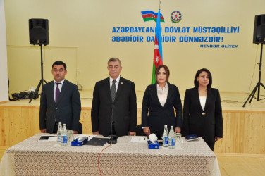 Şirvanda vətəndaşlarla növbəti görüş keçirilib.