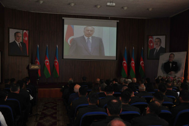Şirvanda Ümummilli lider, Ulu Öndər Heydər Əliyevin anadan olmasının 103 illiyinə həsr olunmuş tədbir keçirilib.