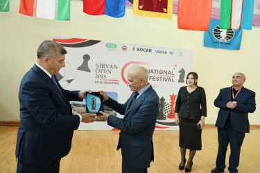 "Shirvan Open 2025" beynəlxalq şahmat festivalına start verilib.