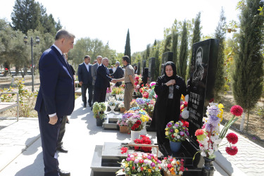 Şirvanda Vətən müharibəsi şəhidi Asif Qəribovun anım günü qeyd edilib.