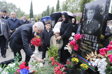 Vətən müharibəsi şəhidi Namiq Xəlilovun anım günü qeyd edilib.