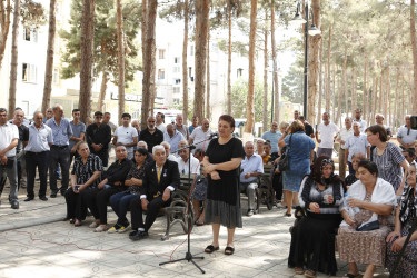 Şirvan Şəhər İcra Hakimiyyətinin başçısı İlqar Abbasov sakinlərlə növbəti səyyar görüş keçirib 02.09.2023